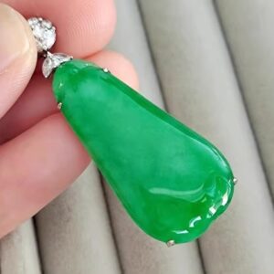 11 标准正阳绿冰糯翡翠福瓜 颜色超好