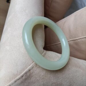 义卖品 老 老货性价比 和田玉圆条手镯 圈口56