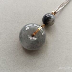 义卖品 老 和田玉18K吊坠 重22.1克