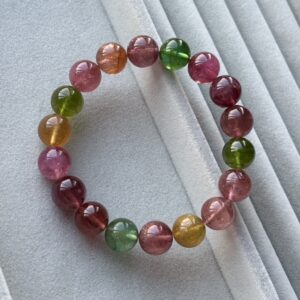 义卖品 多彩糖果碧玺手链