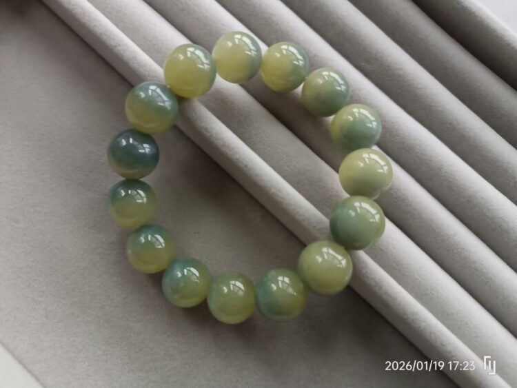 义卖品 老 罕见黄口蓝皮和田玉手链